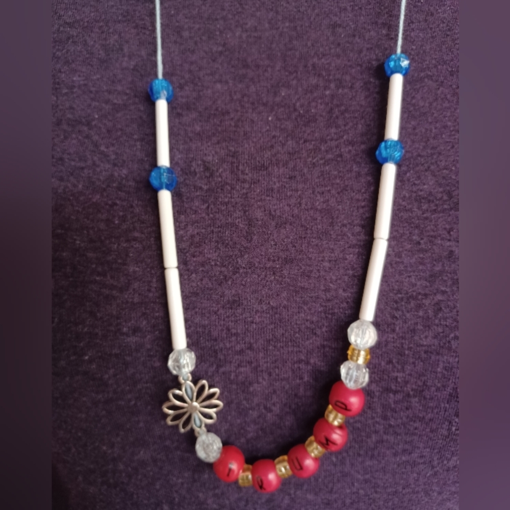 "Wildflower-Trump" Handmade in USA Unique Necklace